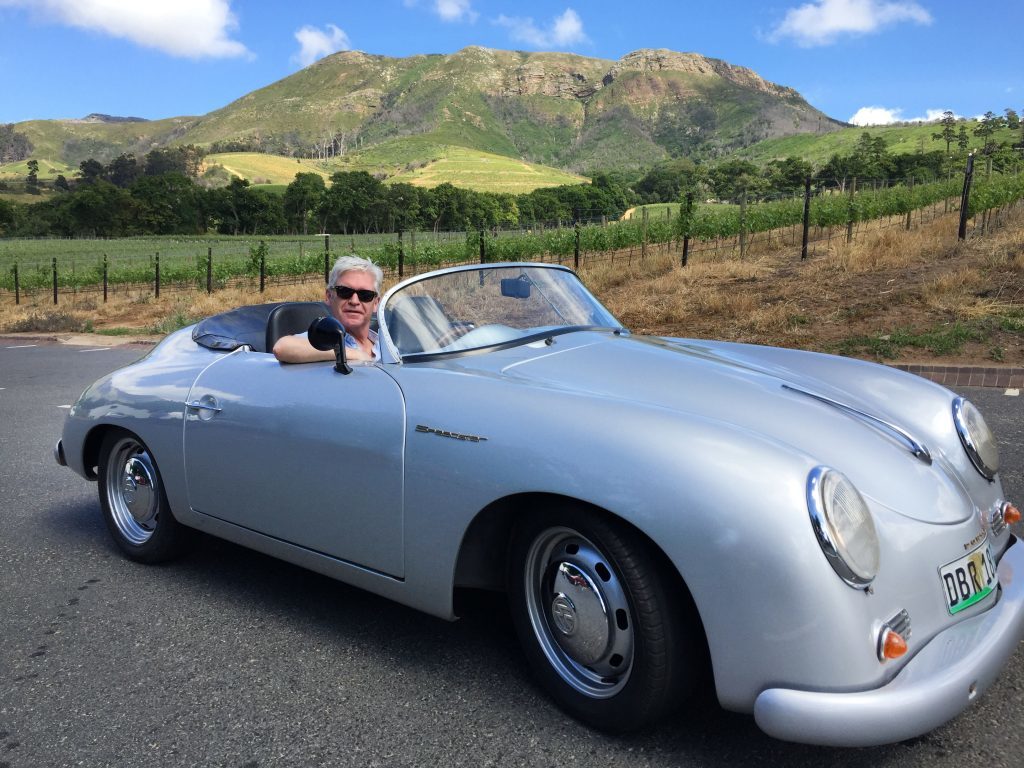 Phillip Schofield in a Porshe 356 Speedster on his South African adventure (ITV)