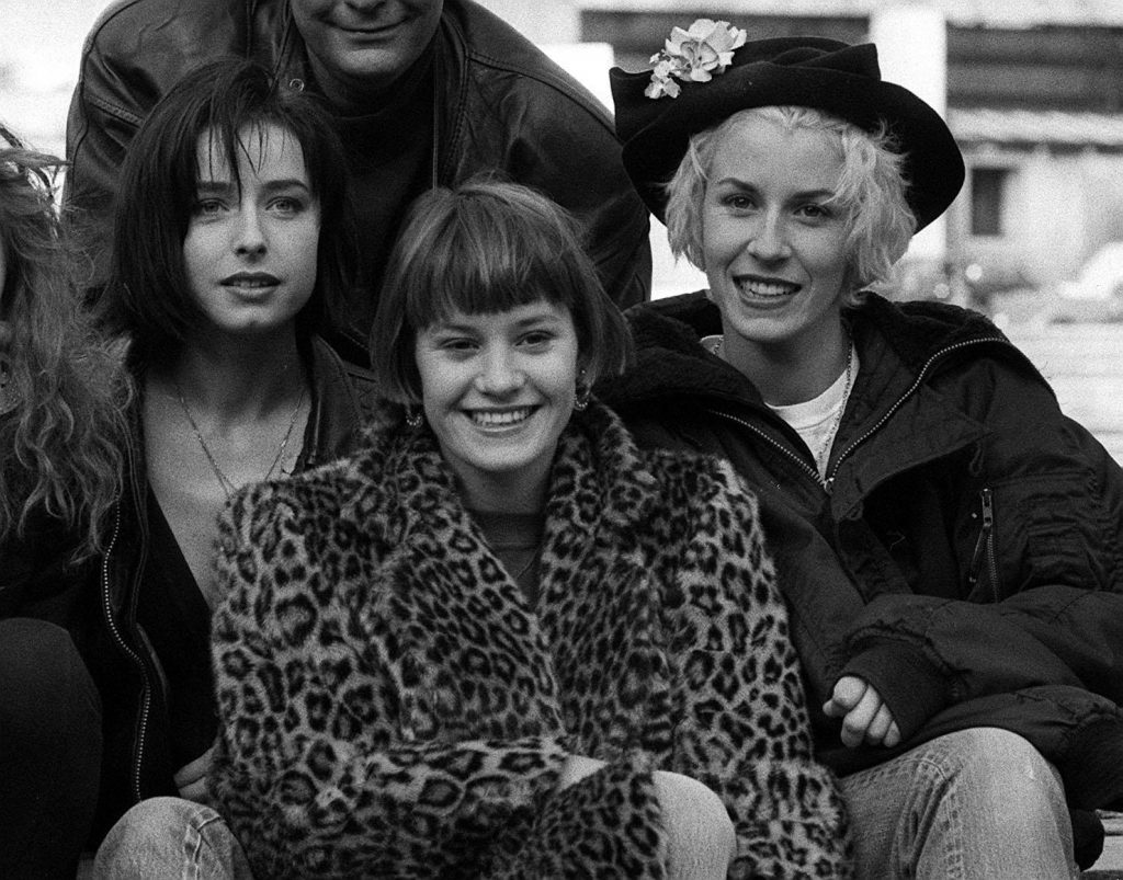 Bananarama (l-r) Keren Woodward, Siobhan Fahey, and Sarah Dallin) at the Royal Albert Hall, prior to the British Record Industry Awards. 