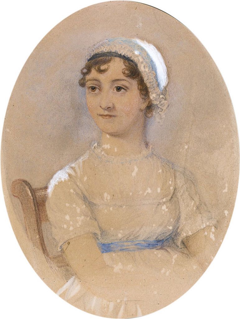 James Andrews’ 1869 watercolour portrait of Jane Austen (Private collection/Press Association Images)