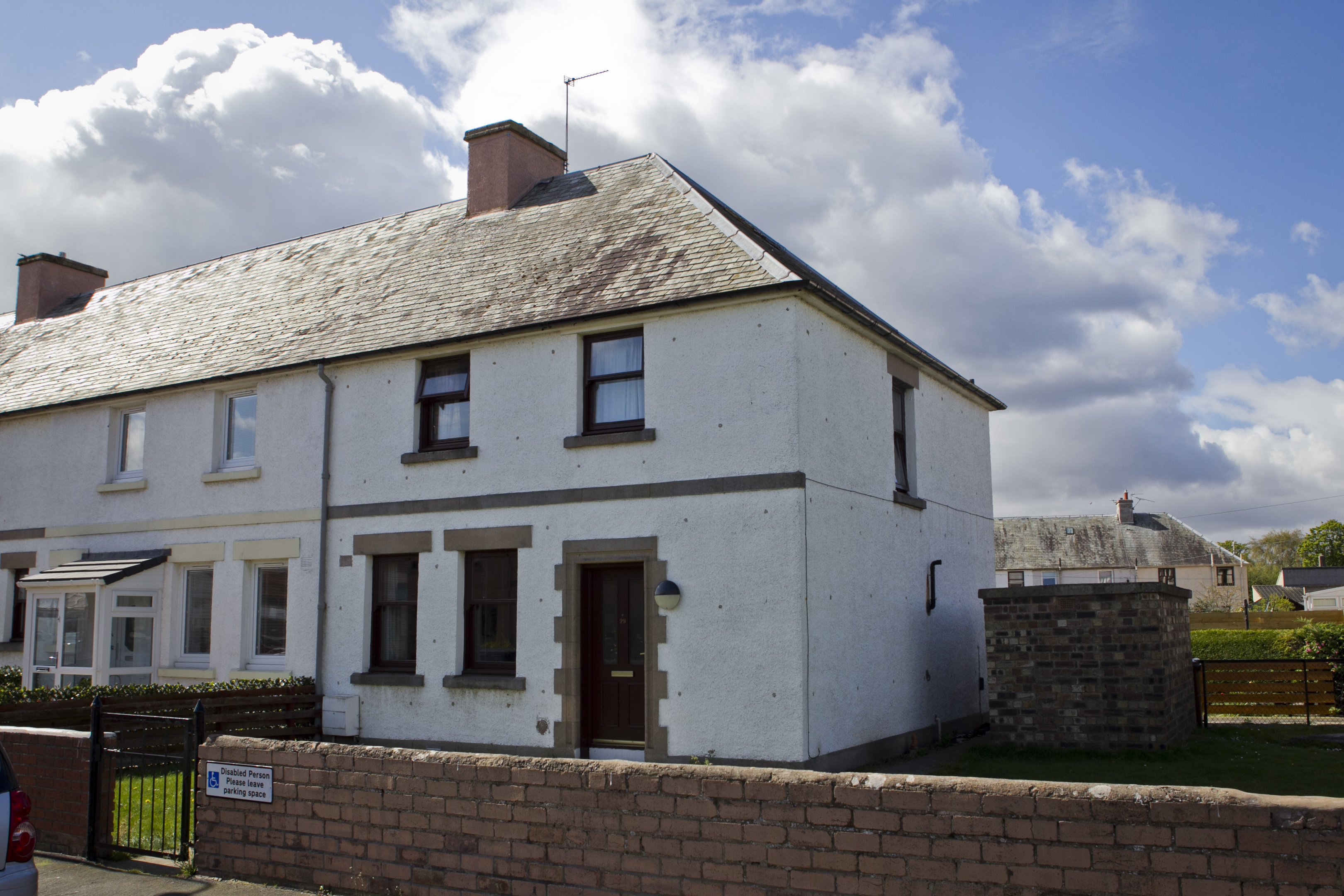 The street and home of Trisha and David Barraclough, who were found dead this morning. (Andrew Cawley)