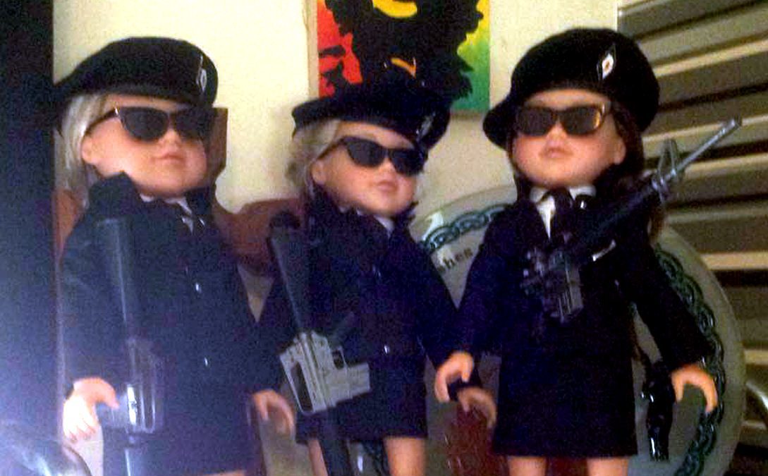 The dolls dressed like IRA members