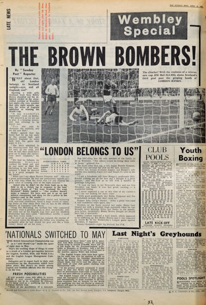 Sunday Post from April 16th 1967