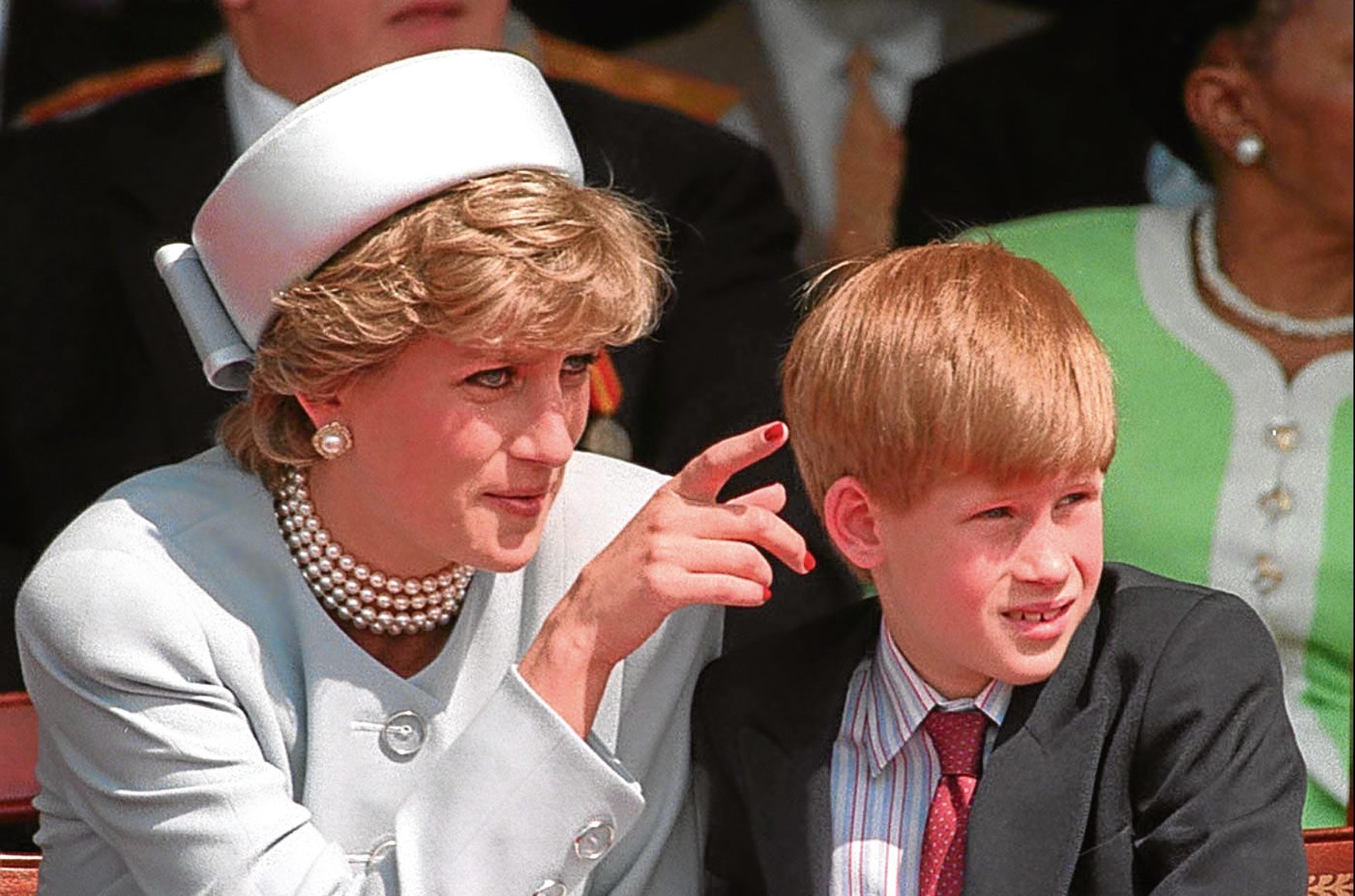 The Princess of Wales with her younger son Prince Harry (PA)