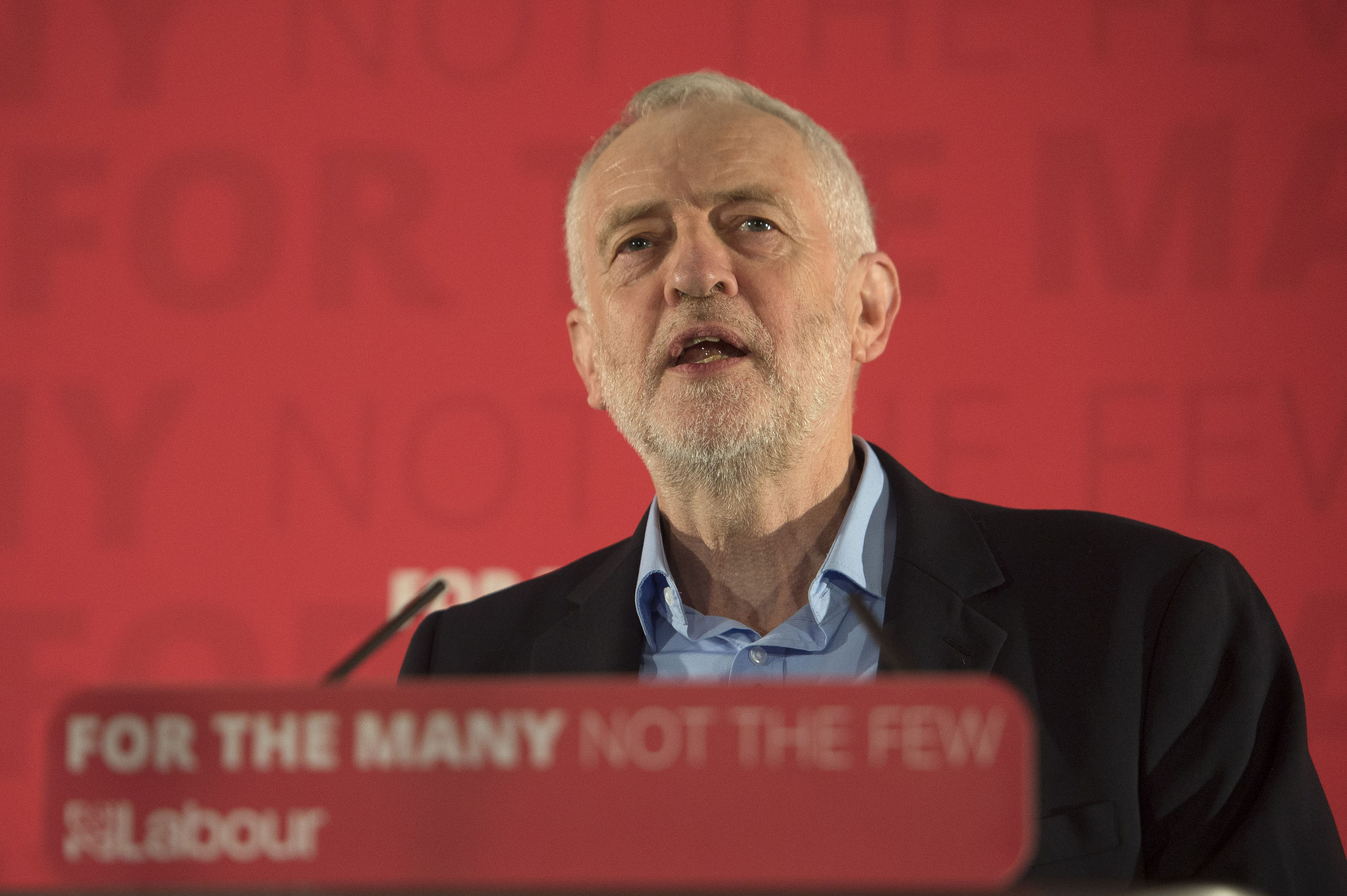 Labour leader Jeremy Corbyn gives a speech in east London where he made a direct plea to young people to "step up" and register to vote to stop the Conservatives "holding them back". Victoria Jones/PA Wire