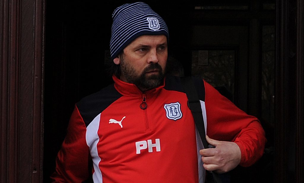 Paul Hartley departing Dens Park (Kim Cessford / DC Thomson)