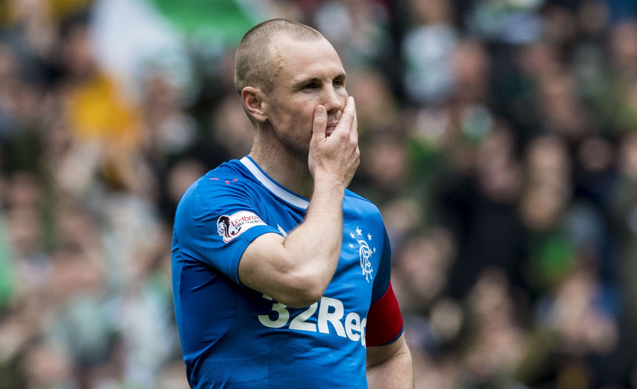 Rangers' Kenny Miller is left frustrated at full time (SNS Group)