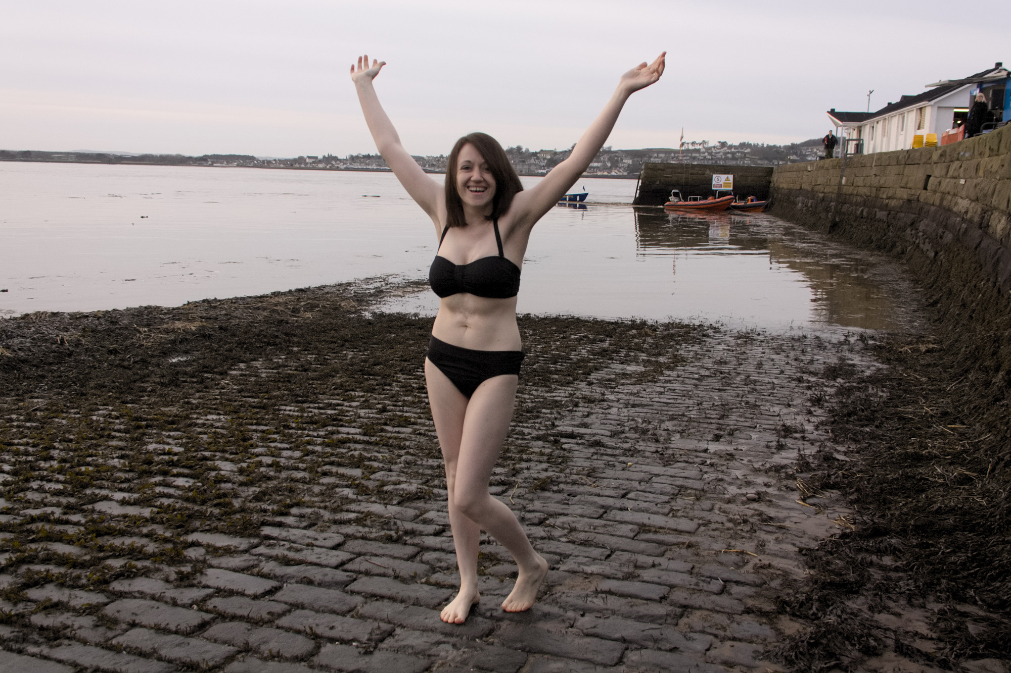 Paula McGuire, who was terrified of water, but has now decided to swim around the UK