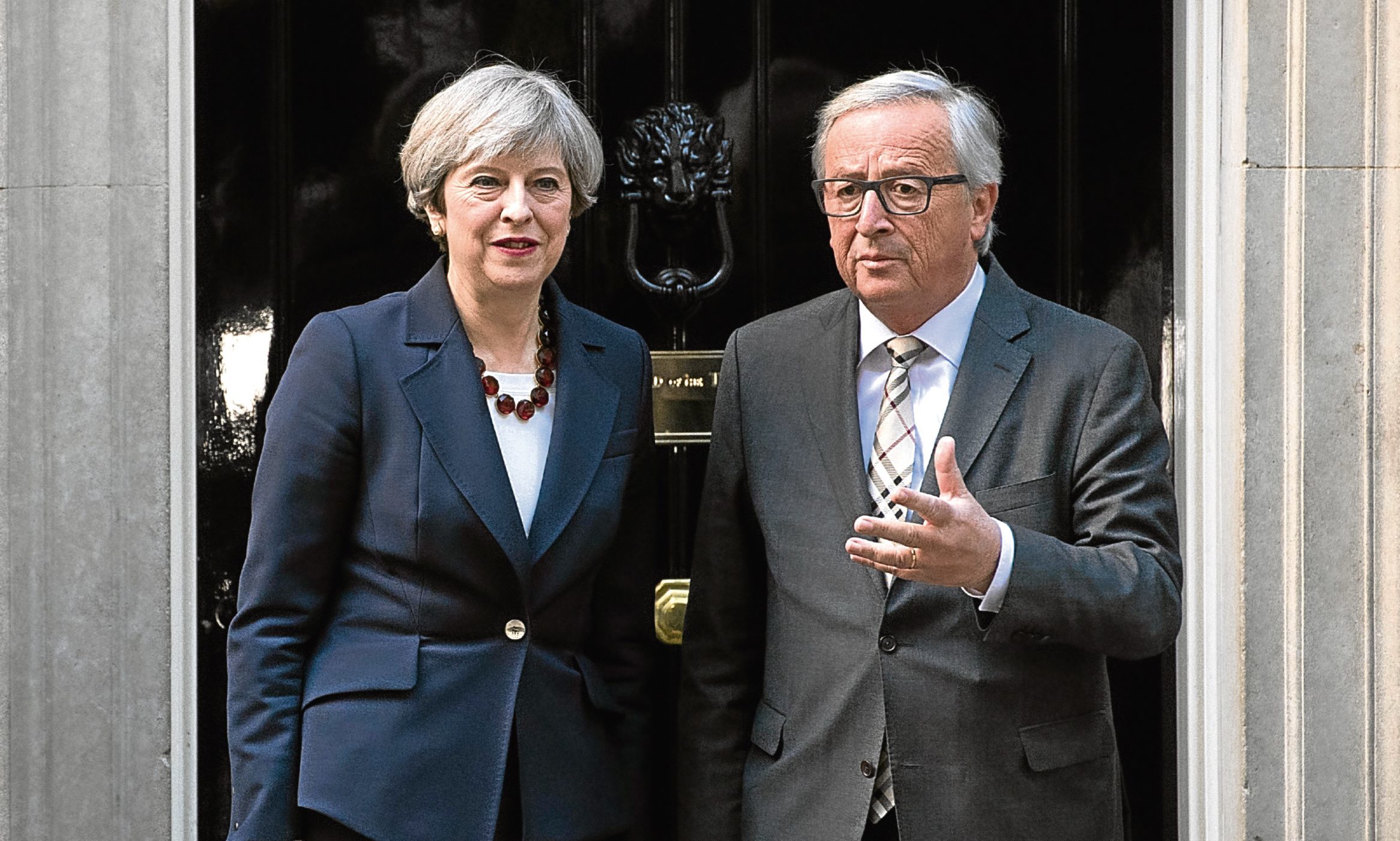 Theresa May with European Commission president Jean-Claude Juncker (Carl Court/Getty Images)