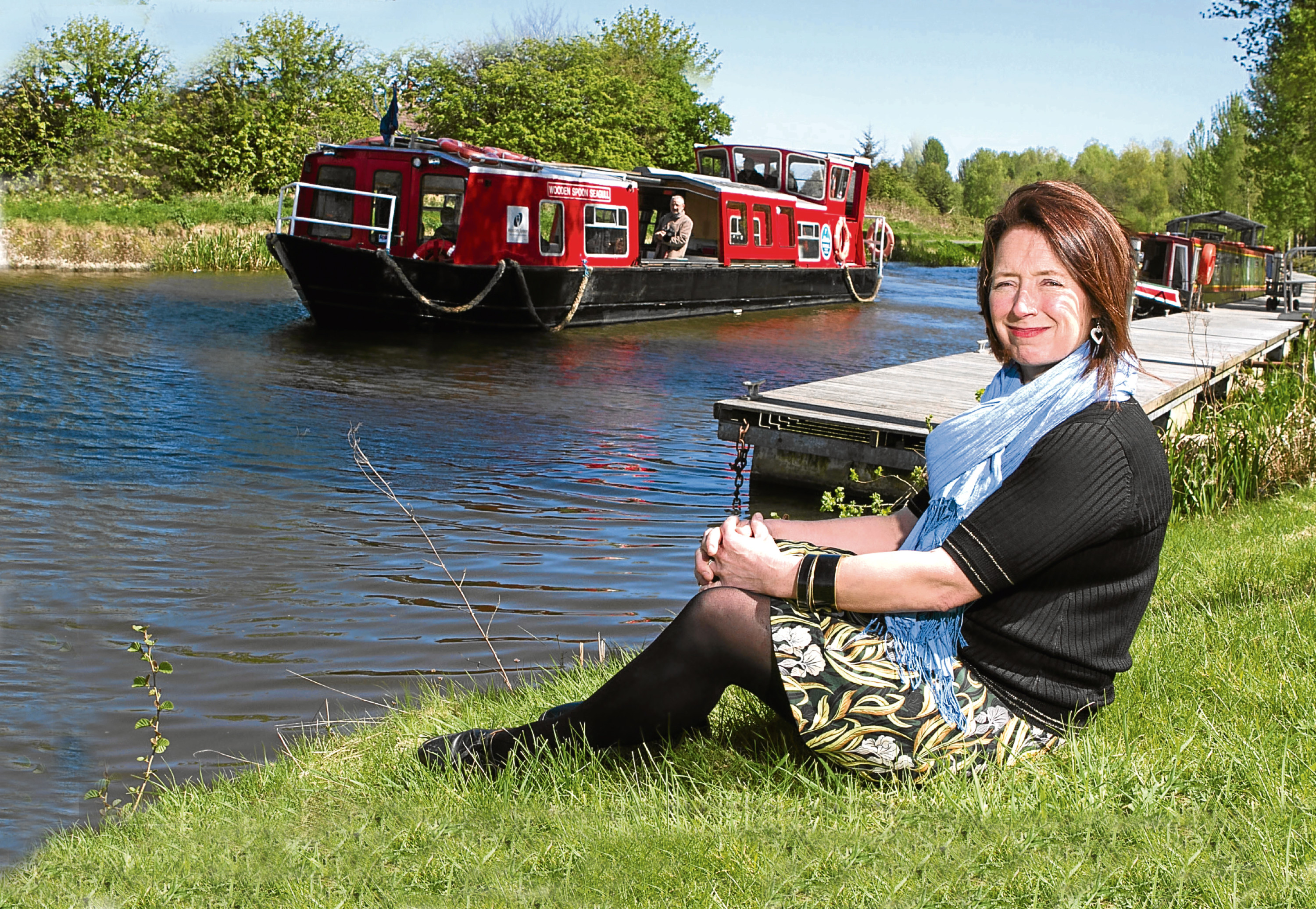 Artist Lesley Banks has been Scottish Canals' resident artist and has a show called Gongoozler at Callender House in Falkirk (Chris Austin / DC Thomson)