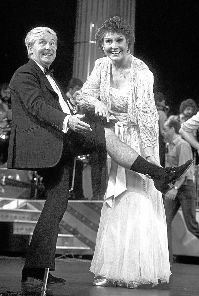 Comedian Ernie Wise and Angela Rippon (PA)