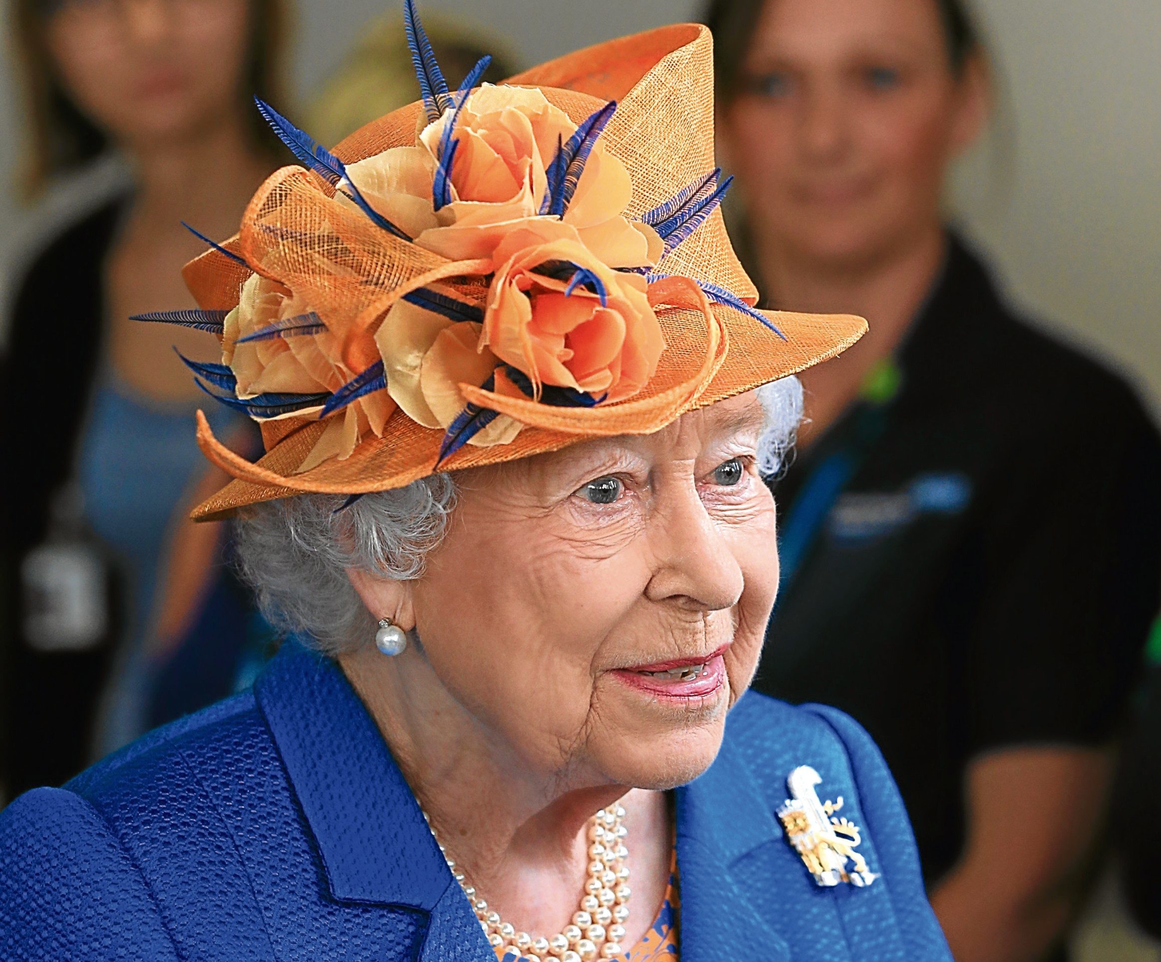 Queen Elizabeth II during a visit to the Royal Manchester Children's Hospital (Peter Byrne/WPA Pool/Getty Images)