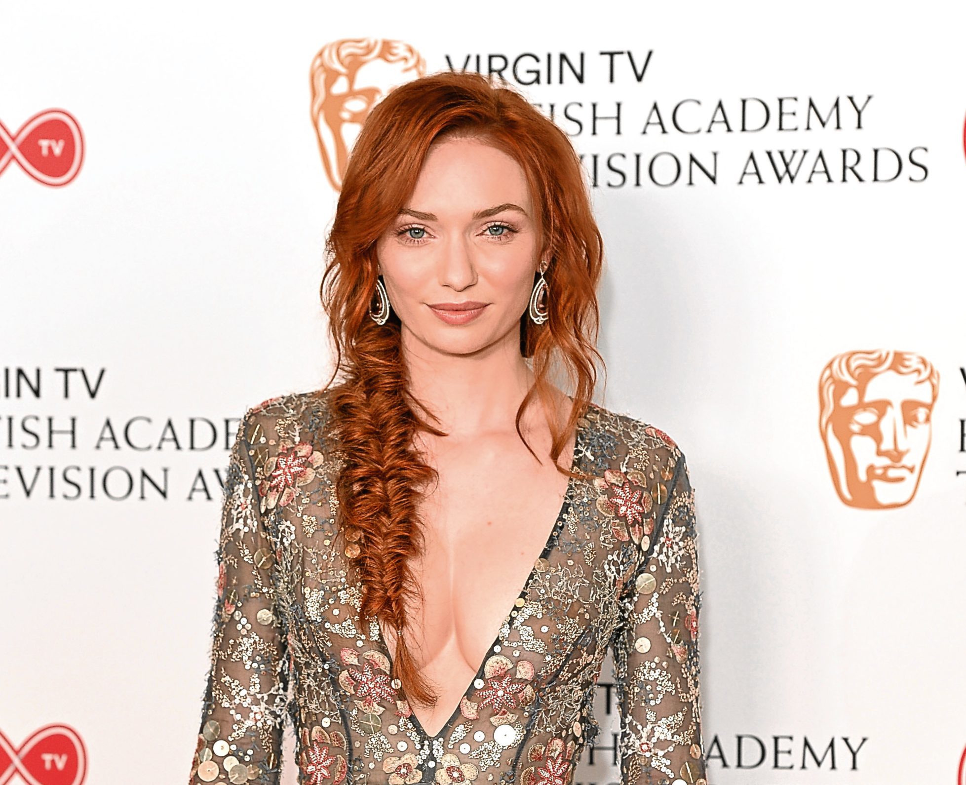 Eleanor Tomlinson poses in the Winner's room at the Virgin TV BAFTA Television Awards (Jeff Spicer/Getty Images)