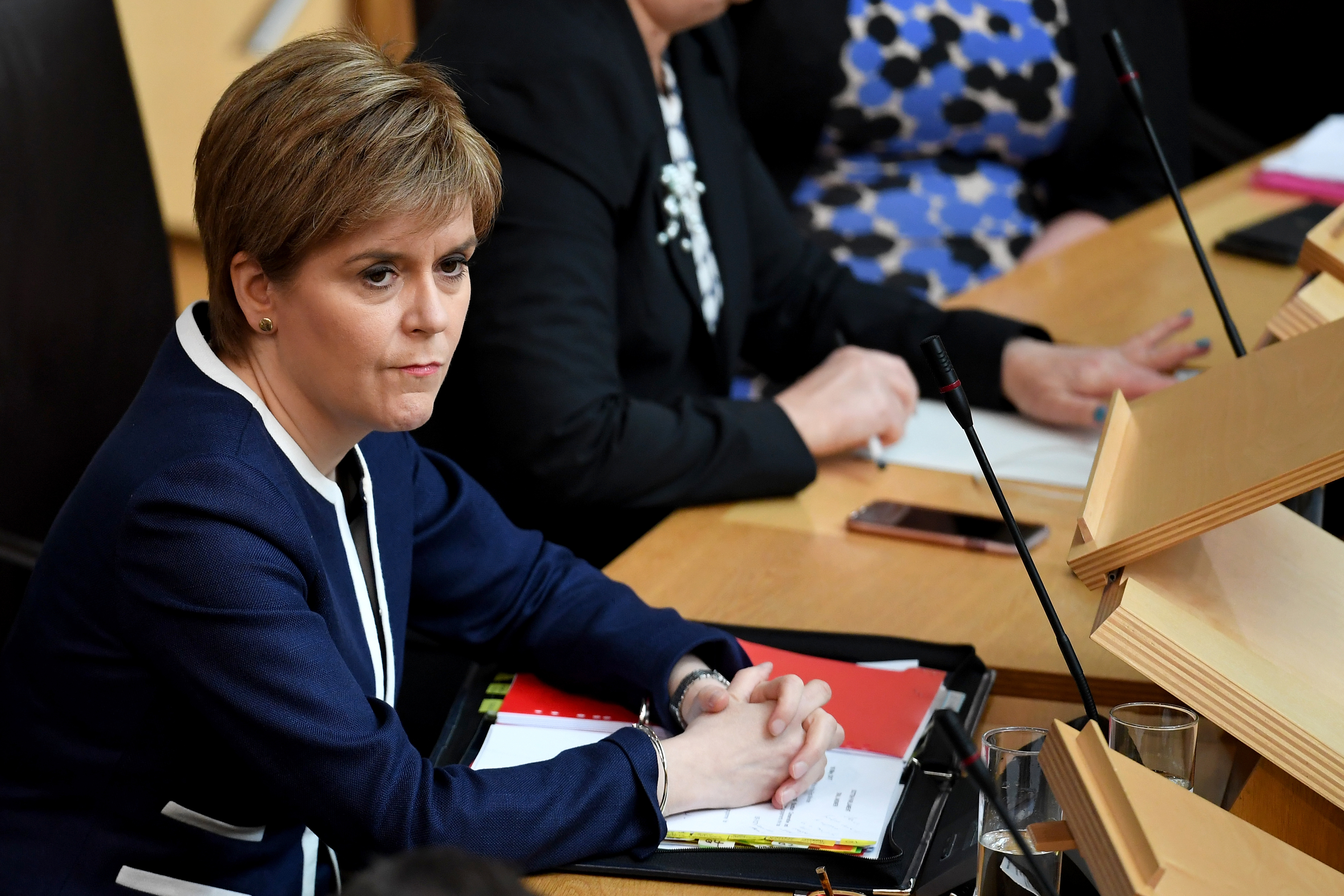 Scotland's First Minister Nicola Sturgeon attends First Minister's Questions at the Scottish Parliament (Jeff J Mitchell/Getty Images)