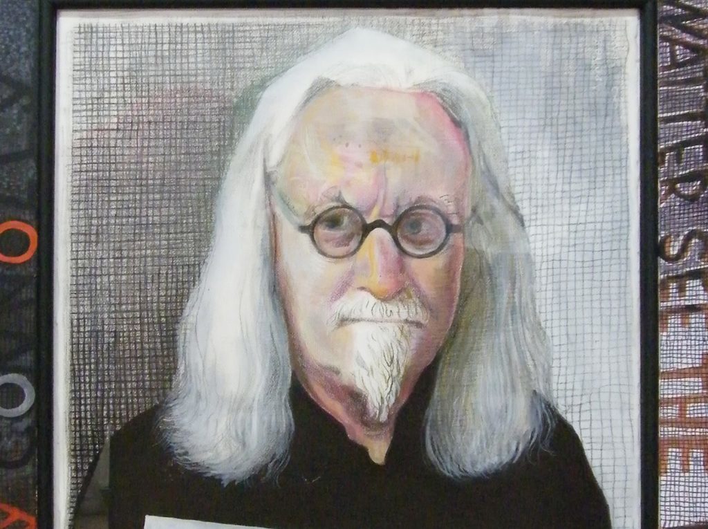 John Byrne's portrait of Billy Connolly. It is one of three artworks portraying the comedian by top Scottish artists which will go on display on walls dotted across Glasgow city centre (Jack Vettriano/PA Wire)