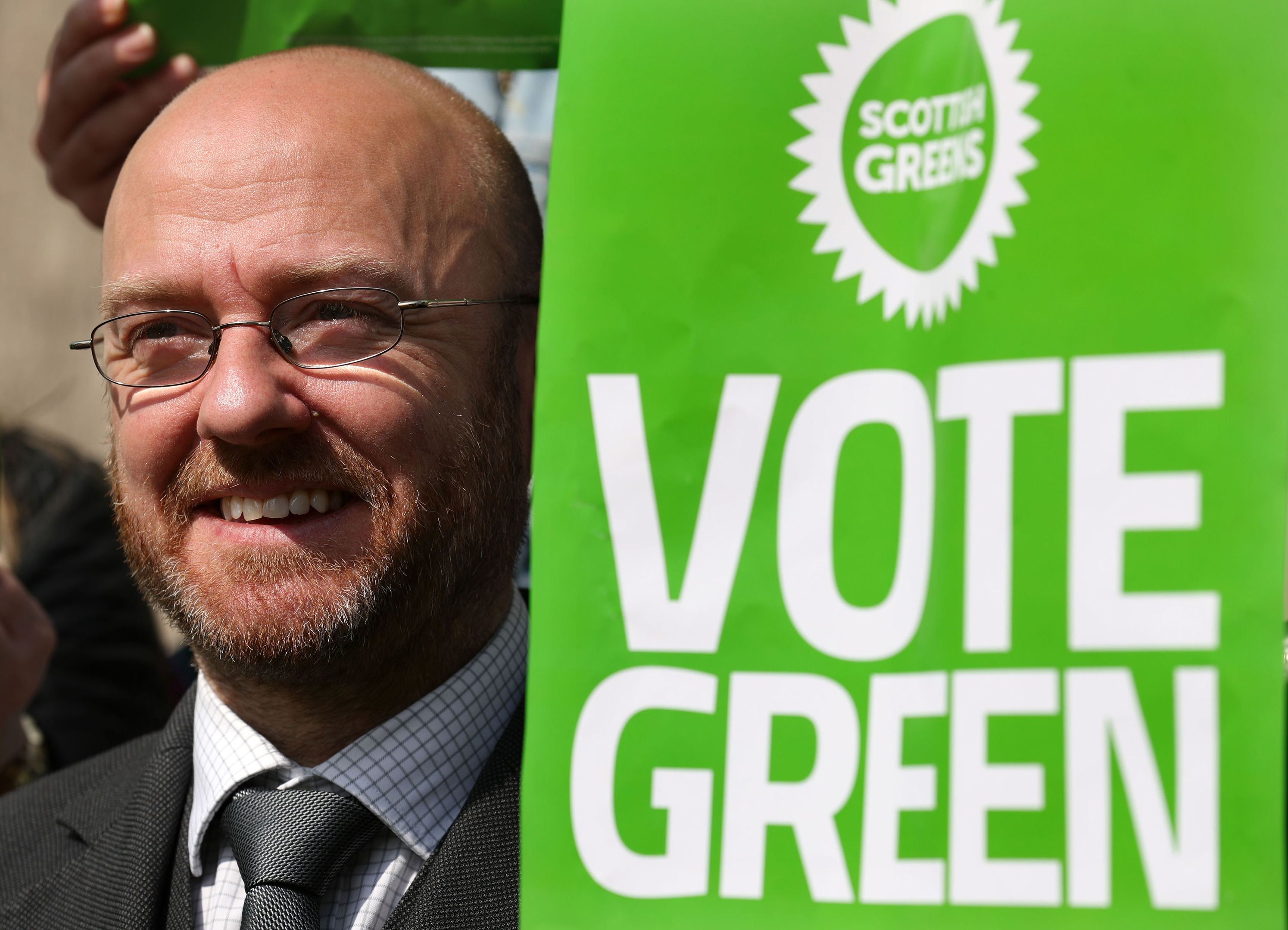 Green party co-convener Patrick Harvie at the launch of Scottish Greens Glasgow North General Election campaign (Andrew Milligan/PA Wire)