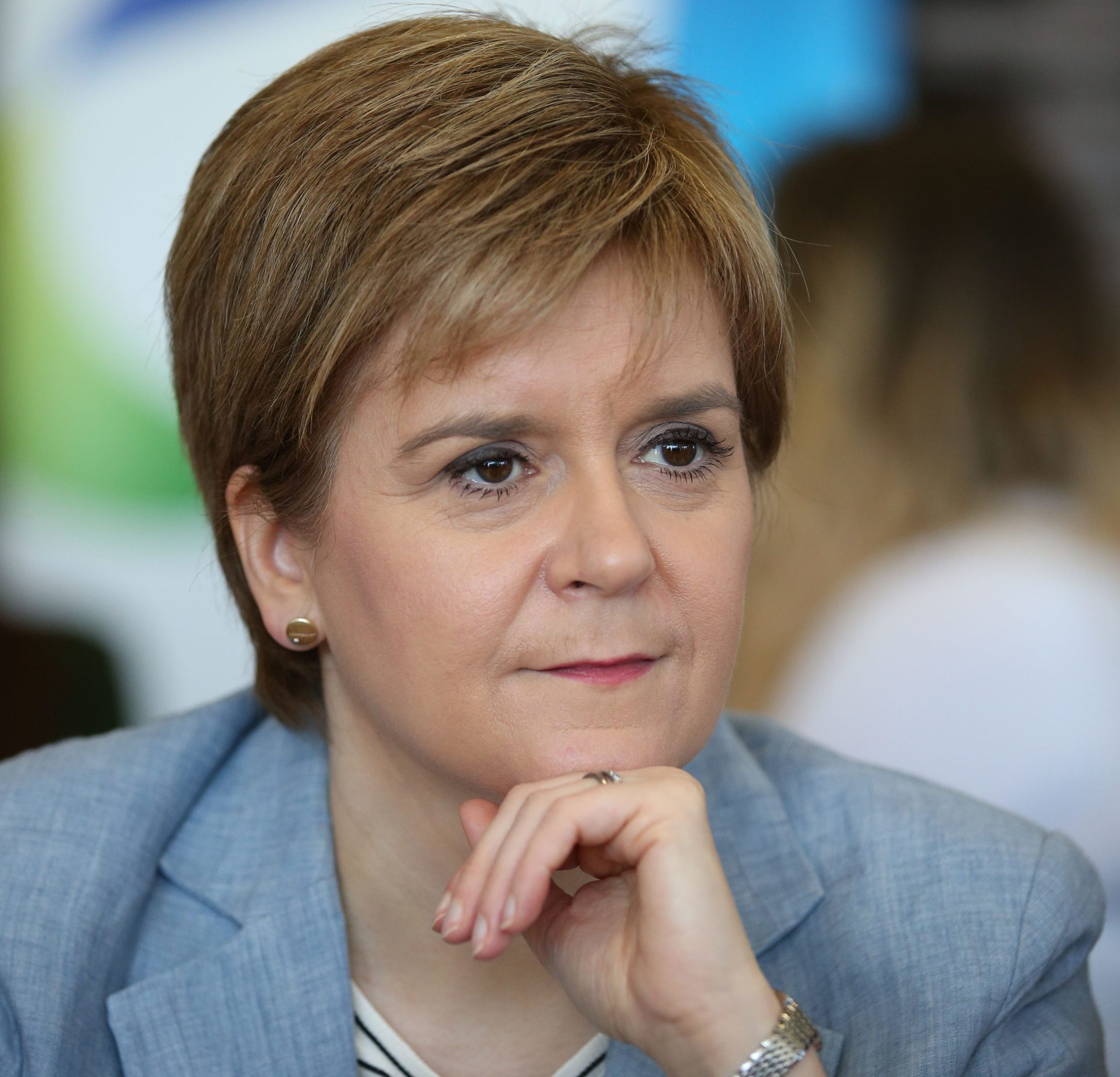 SNP leader Nicola Sturgeon meets workers during an election campaign visit to Scottish Gas HQ in Edinburgh. (Jane Barlow/PA Wire)