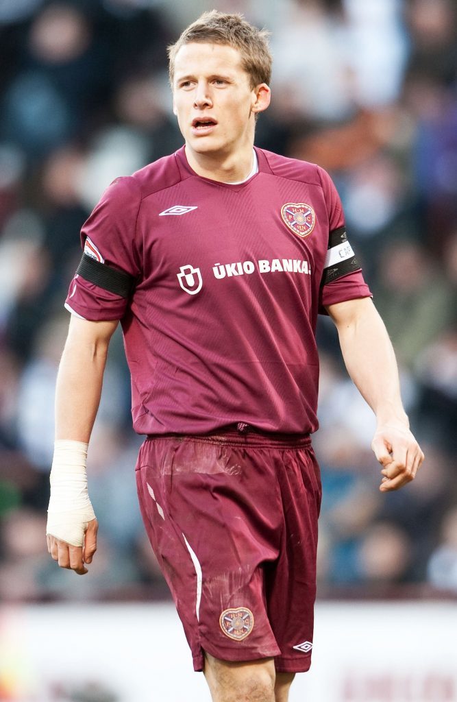 Christophe Berra in action for Hearts, 2009 (SNS Group / Steve Welsh)