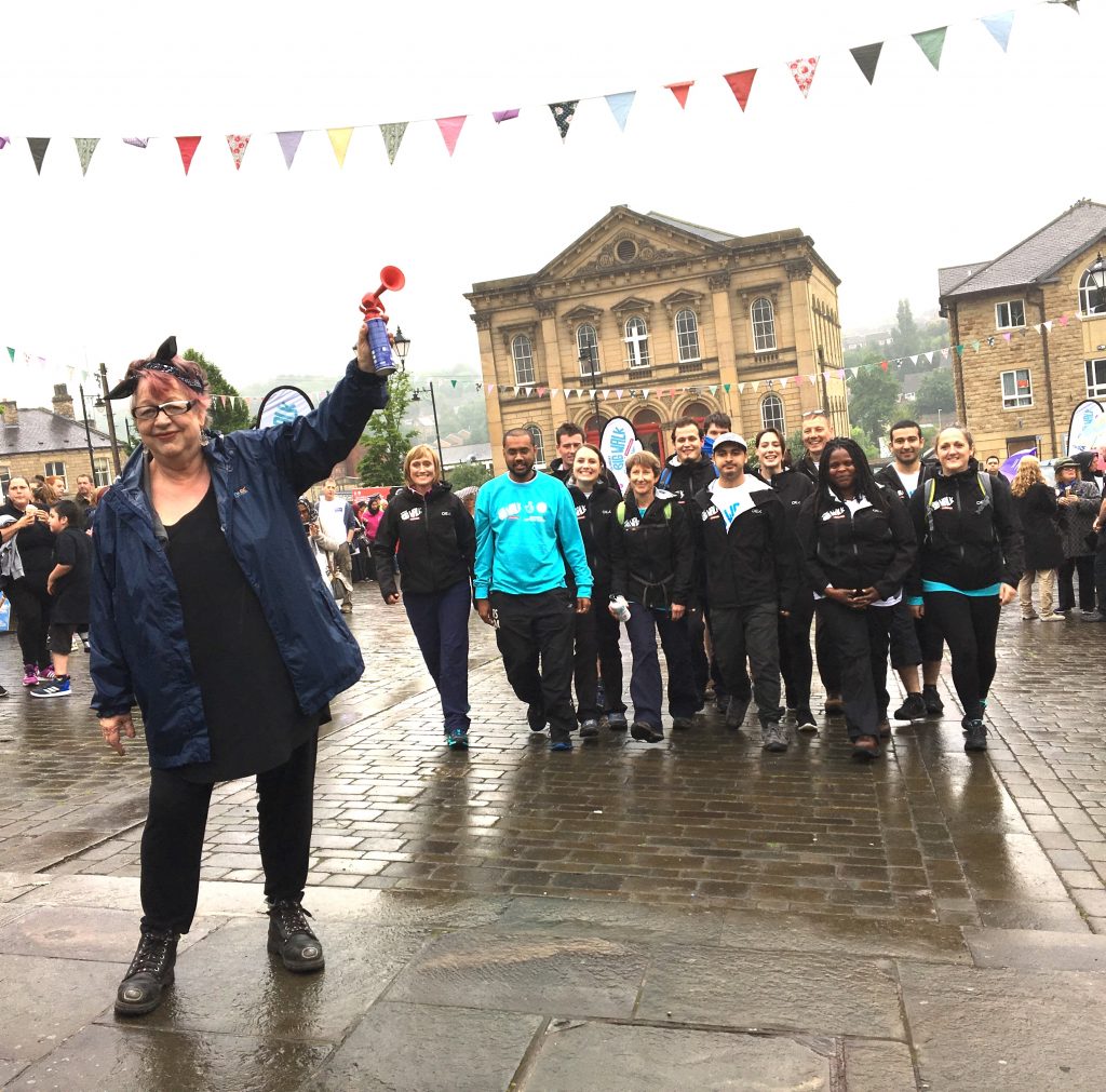 Jo Brand sets of Great Big Walk