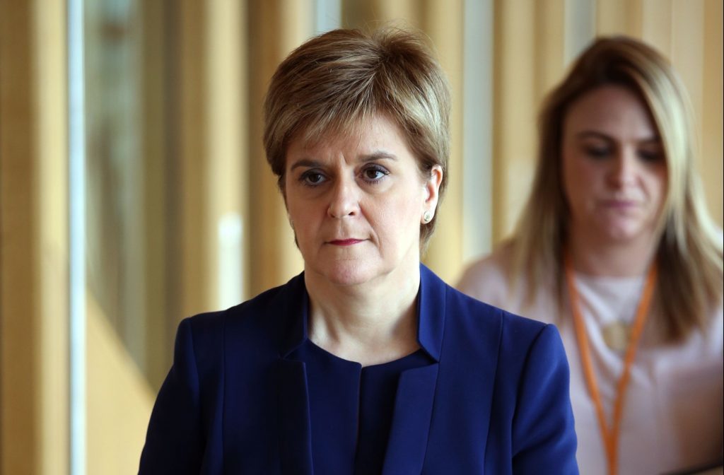 First Minister Nicola Sturgeon (Jane Barlow/PA Wire)