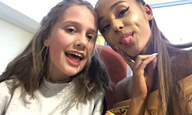 Ariana Grande visits Evie in hospital (Family handout / PA)