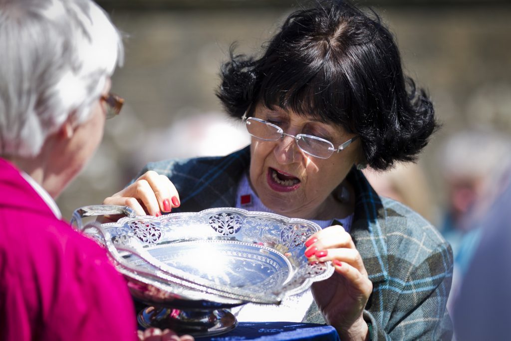 Anita examines an item (Andrew Cawley / DC Thomson)