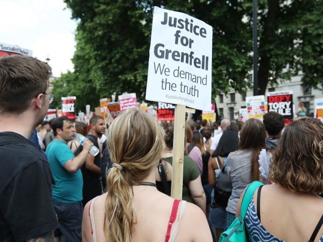 Protesters on Whitehall (Jonathan Brady/PA)