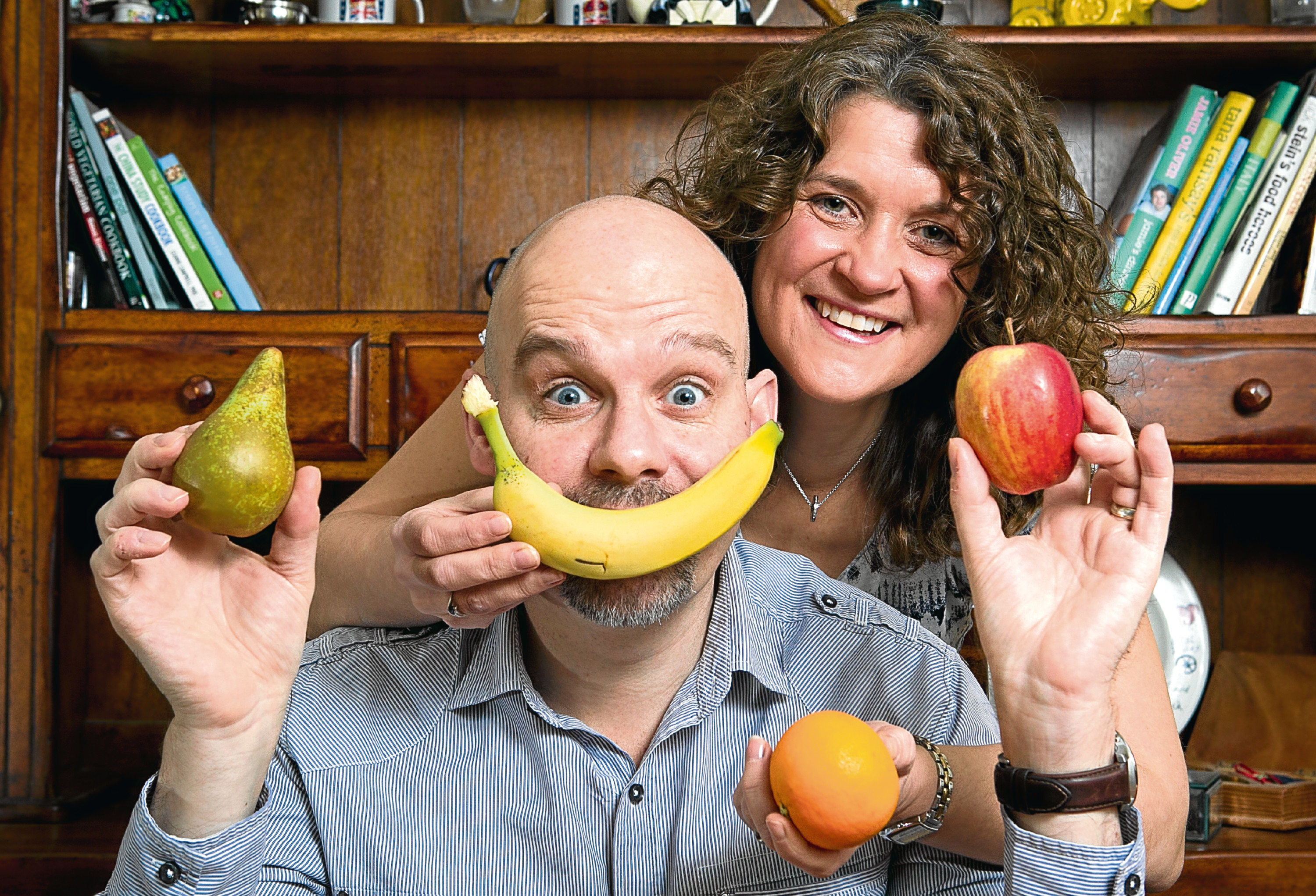 Richard and Louise Blanchfield, who have developed a healthy cook book with recipes which helped Richard (Andrew Cawley / DC Thomson)