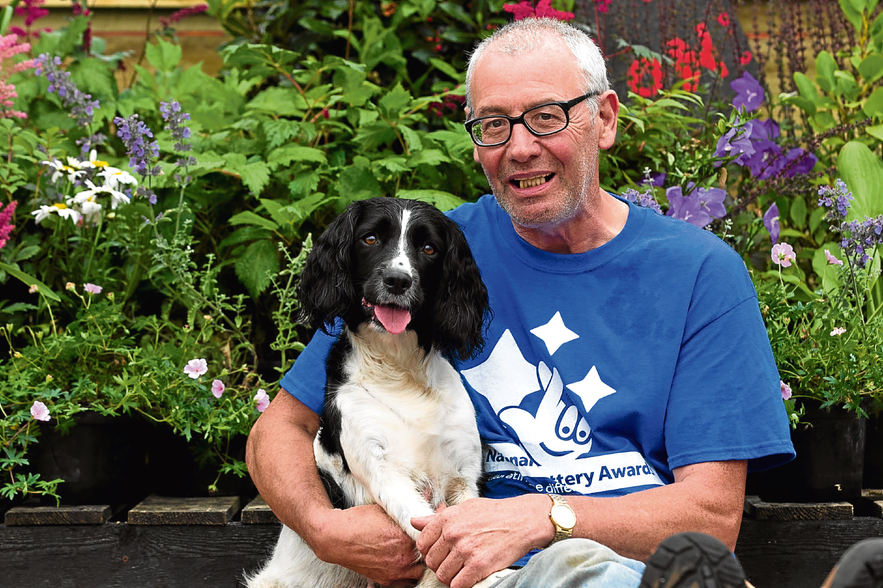 Jimmy was given Bracken by charity Bravehound, to help with his post traumatic stress disorder. (Andrew Cawley, Sunday Post)