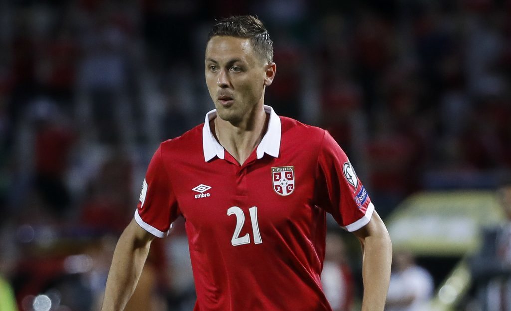 Nemanja Matic of Serbia in action during the FIFA 2018 World Cup Qualifier between Serbia and Wales (Srdjan Stevanovic/Getty Images)