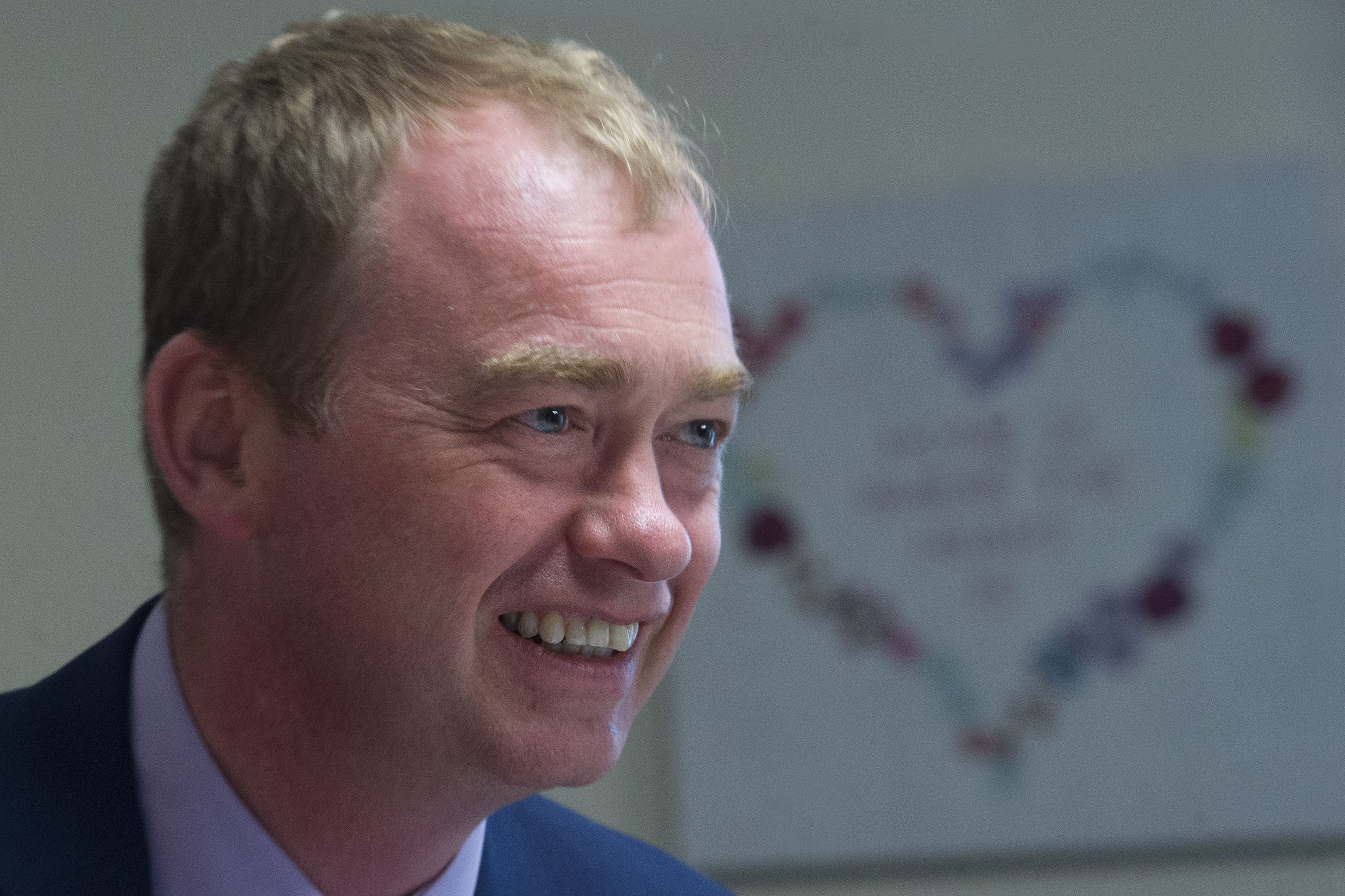 Liberal Democrats leader Tim Farron during a visit to the Rosebank Care Home for people with learning difficulties in Southport on the General Election campaign trail. (Victoria Jones/PA Wire)