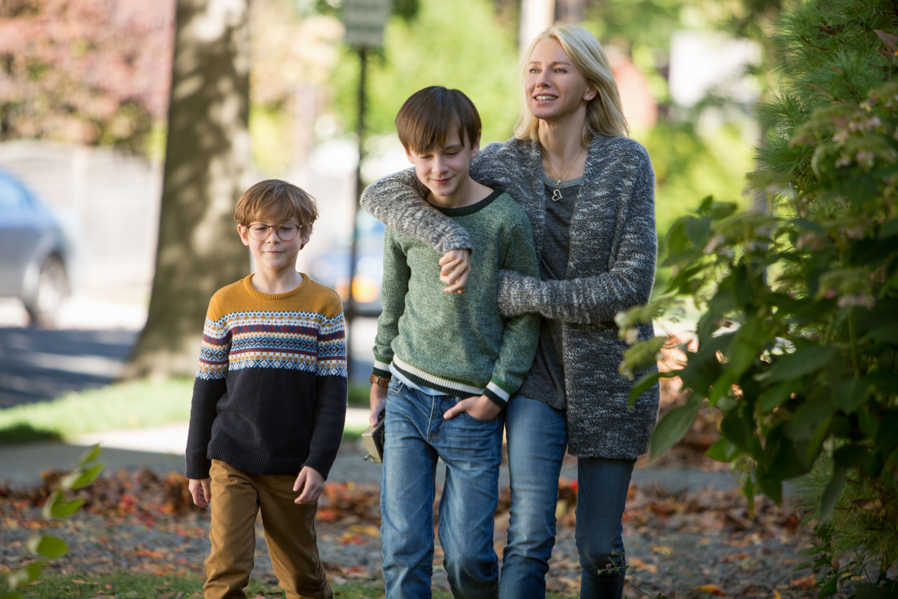 Jacob Tremblay, Jaeden Lieberher and Naomi Watts in The Book of Henry (PA Photo/Alison Cohen Rosa/Focus Features LLC)