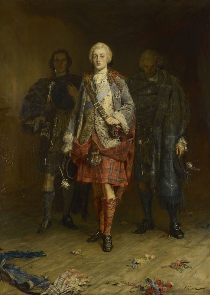 John Pettie, Bonnie Prince Charlie Entering the Ballroom at Holyroodhouse, before 30 Apr 1892