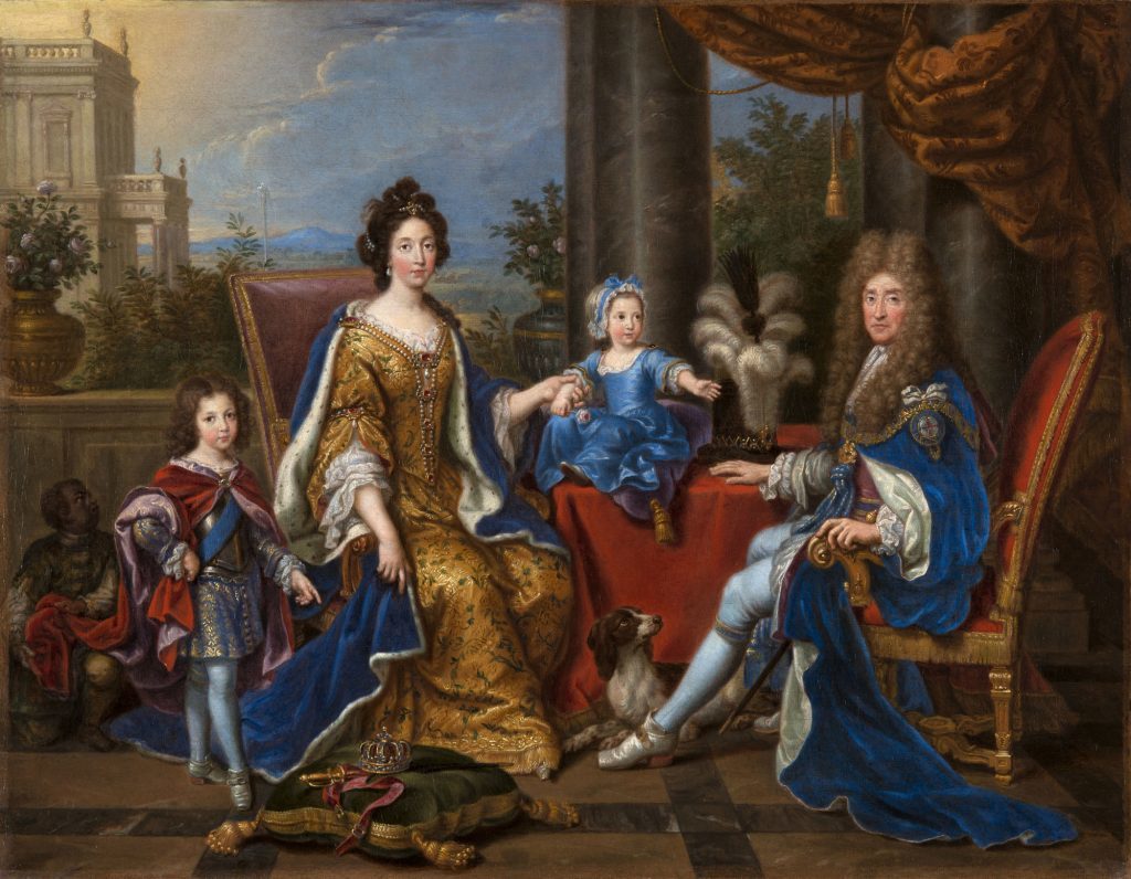 Pierre Mignard, James II and family, 1694 Royal Collection Trust -® Her Majesty Queen Elizabeth II.