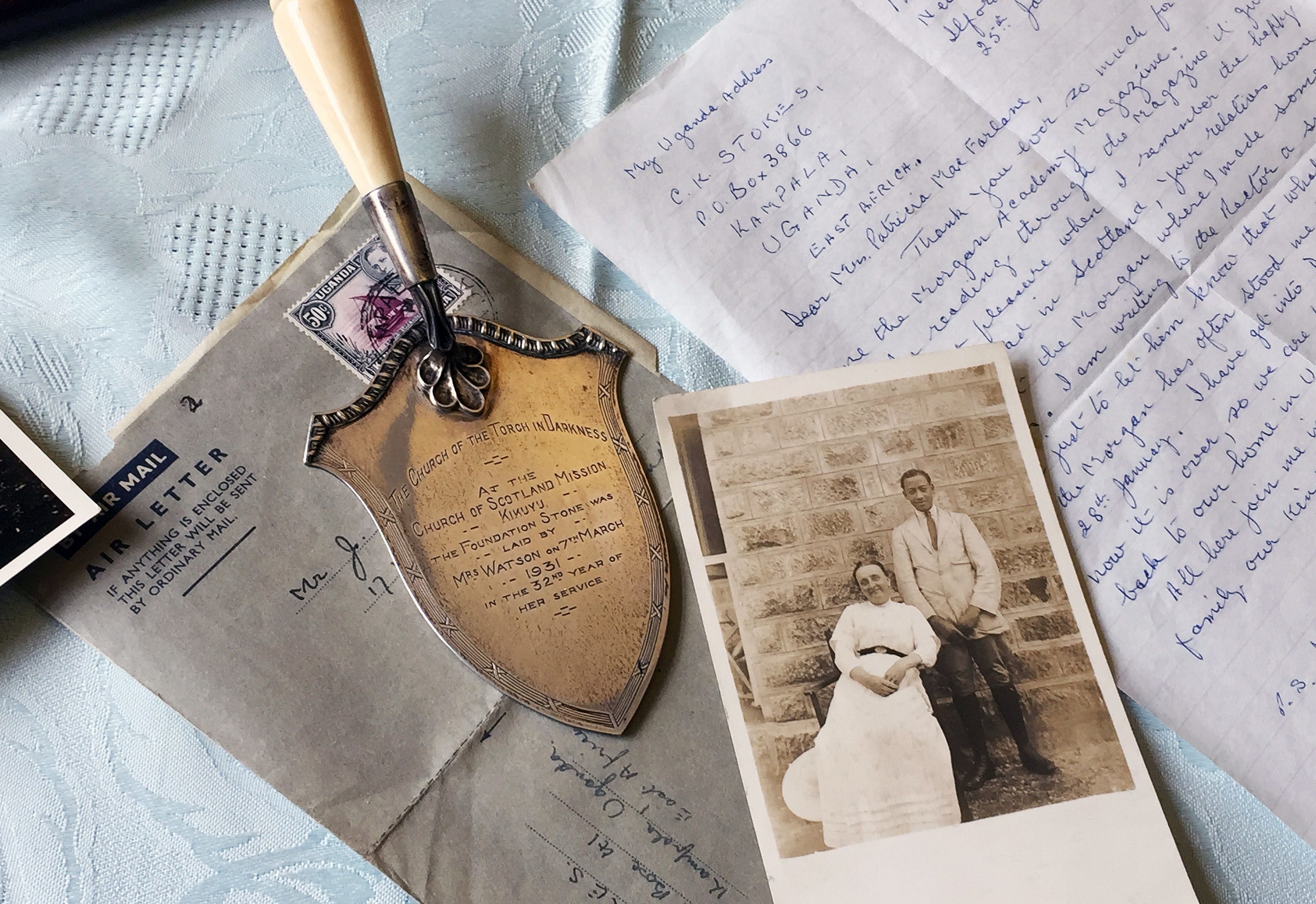 Letters, documents and photographs that belonged to the pioneering Scottish missionary Minnie Watson (National Library of Scotland/PA Wire)