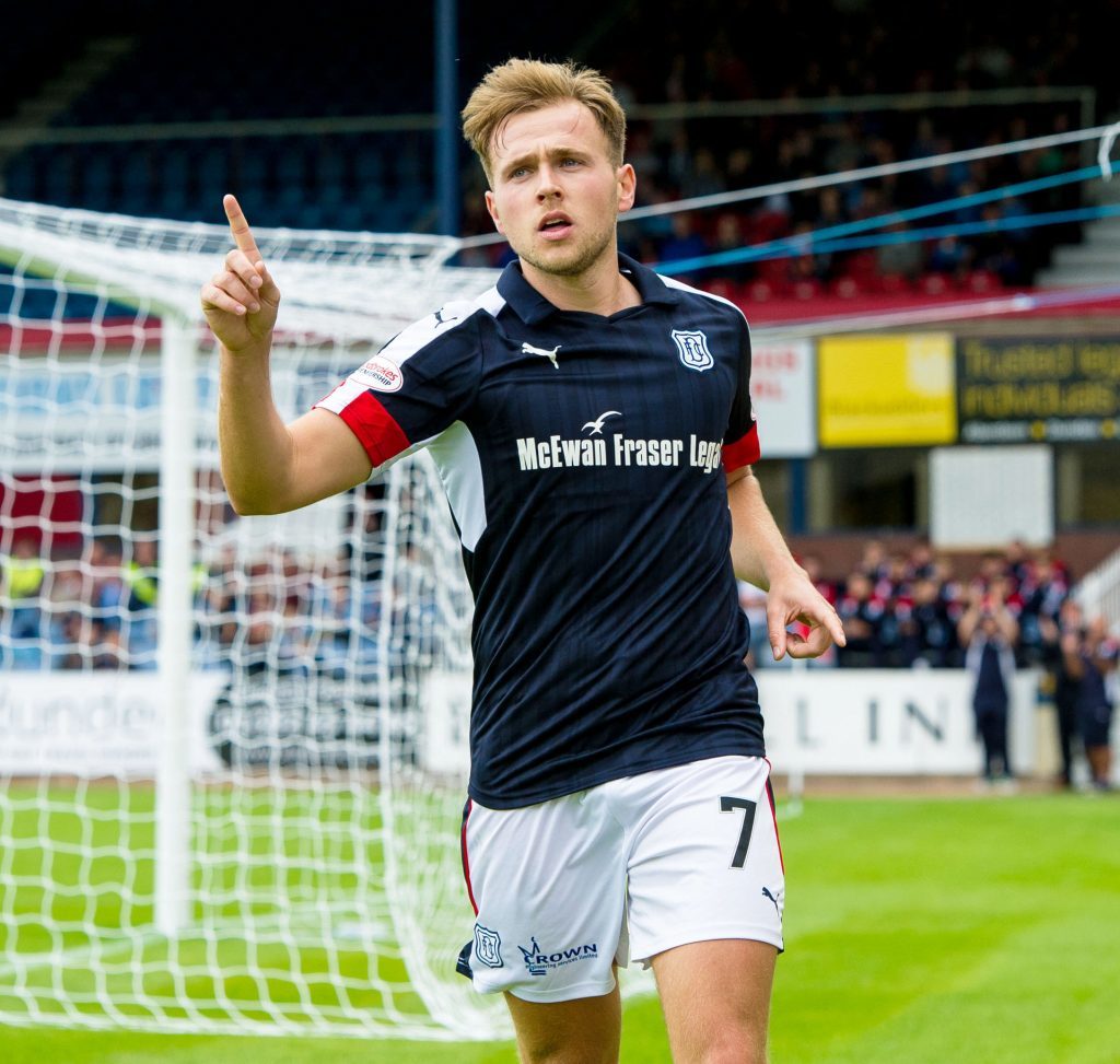 Greg Stewart in action for Dundee before his move to Birmingham (SNS Group / Ross Parker)