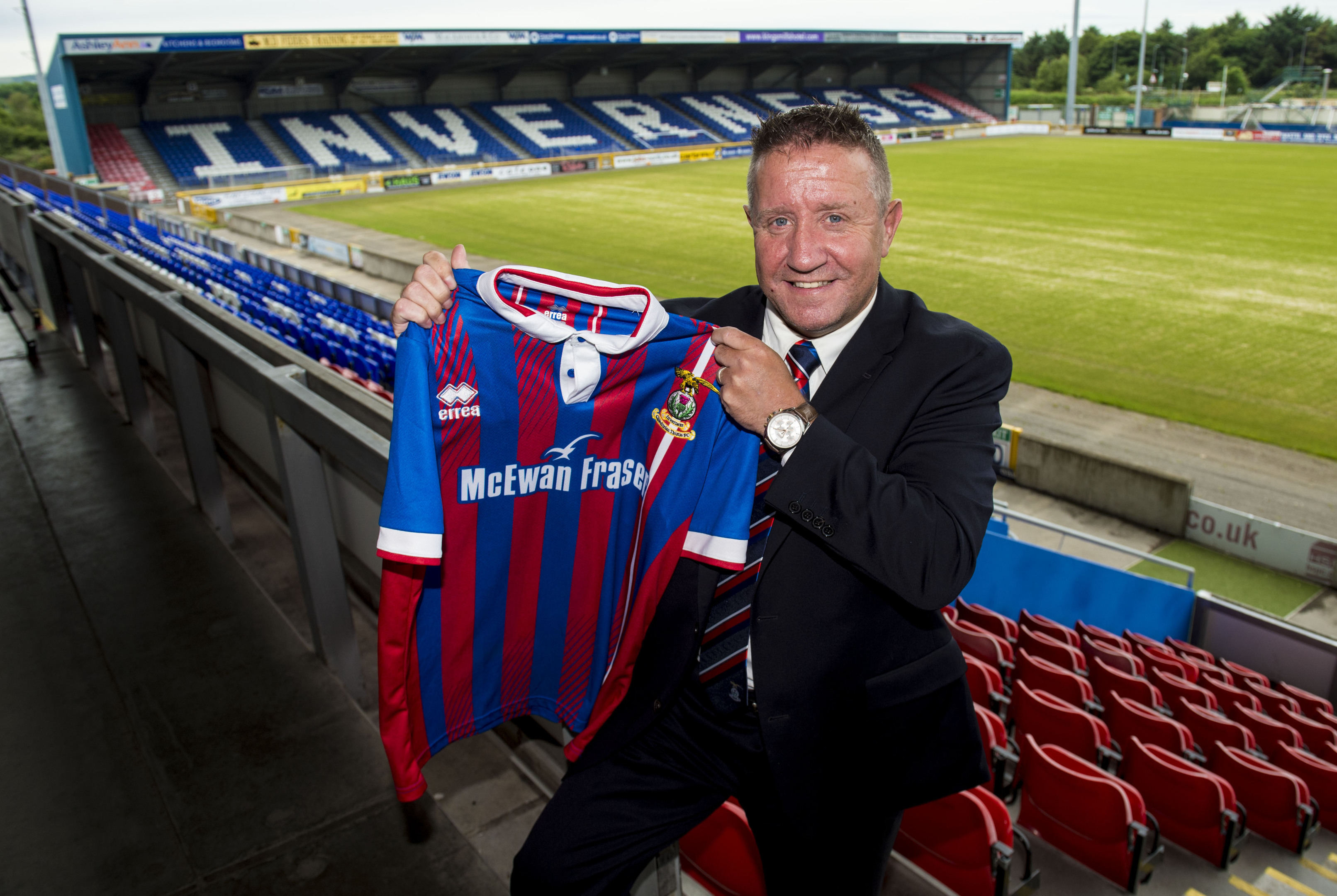 John Robertson is officially unveiled as the new Inverness Caledonian Thistle manager (SNS Group)