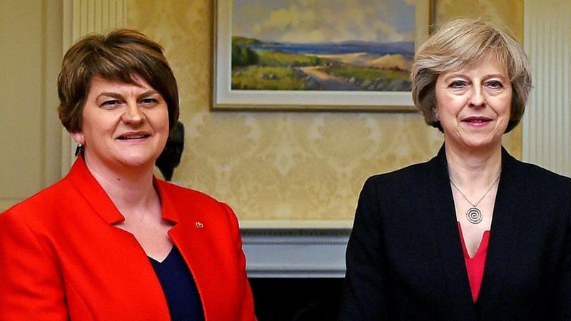 Arlene Foster and Theresa May (PA)