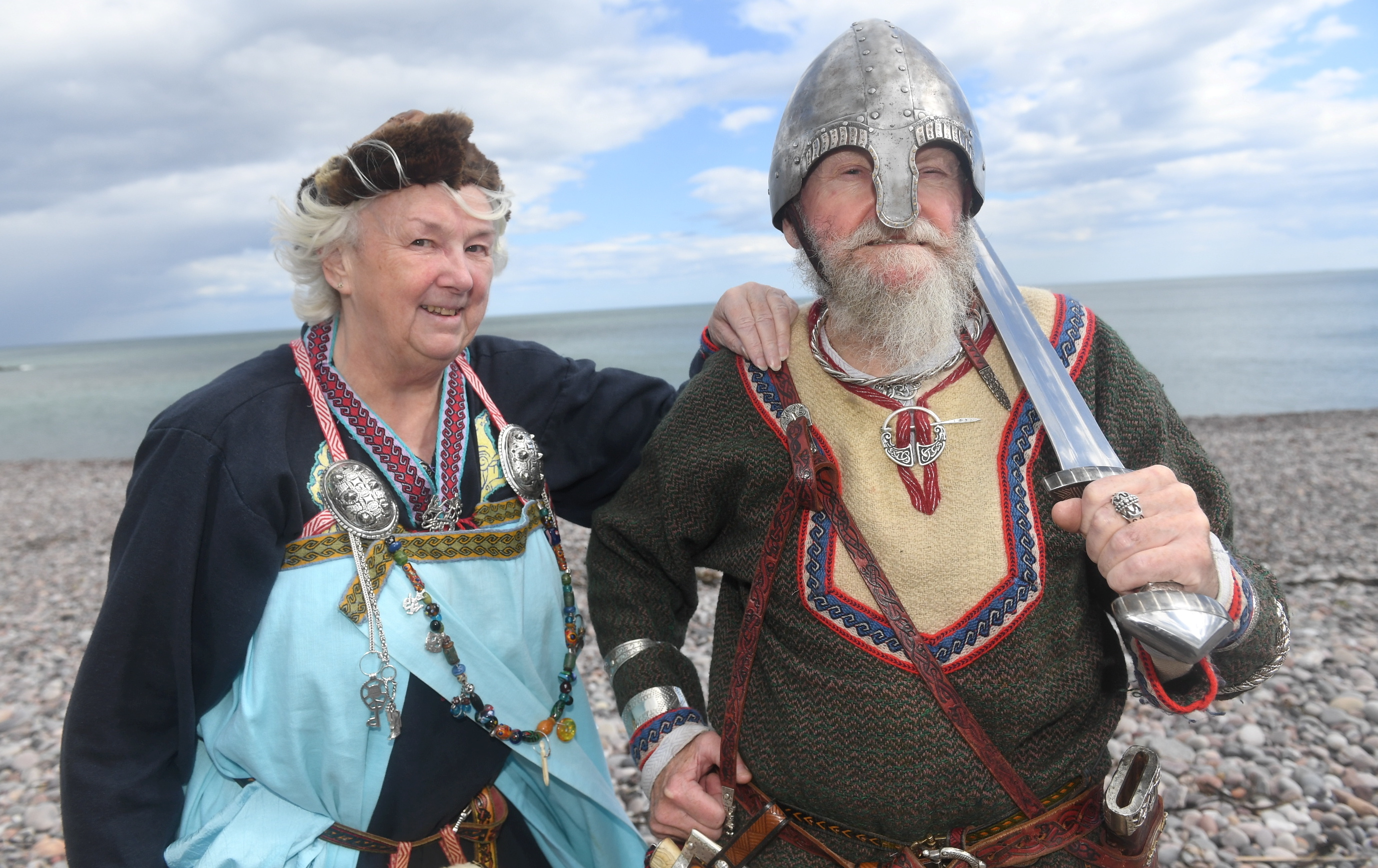 Sandie and Jim Gillbanks from Inverbervie are members of The Vikings re-enactment Society (Chris Sumner / Evening Express)