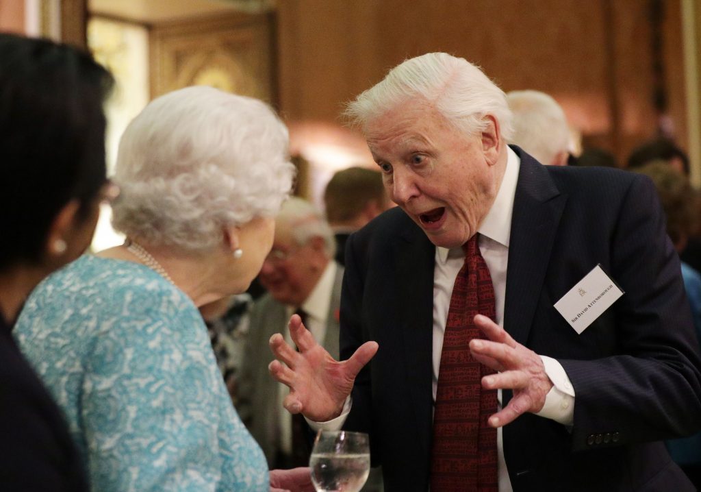 Sir David and the Queen (Yui Mok/PA)