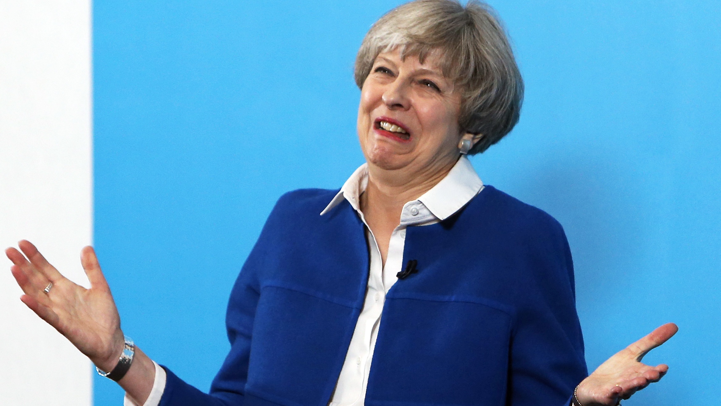 Theresa May said she was a 'bookish' only child (Steve Parsons/PA)