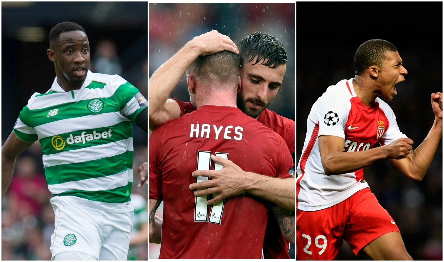 Dembele, Hayes and Mbappe could be on the move (SNS Group / Craig Foy, Darrell Benns/ Evening Express, Stu Forster / Getty Images)