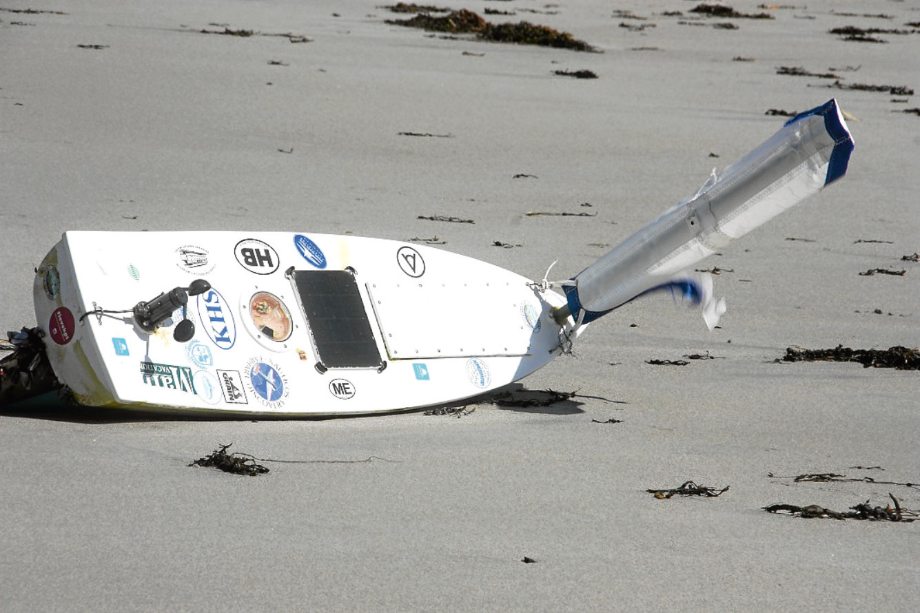 Pictures of the little boat that could, found by tourists John and Angelika Dawson from Canada on Balivanich beach. (John and Angelika Dawson)