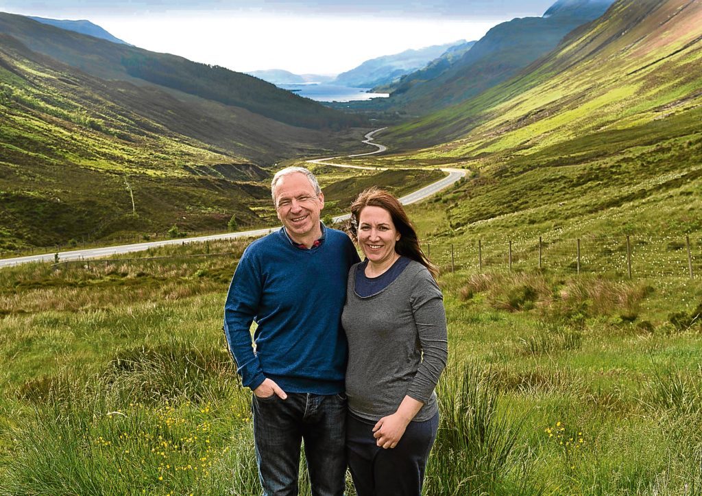 NC500 couple David and Sharon McLean who loved the area after doing NC500 they moved up North and bought the Kinlochewe Filling Staion and Coffee Shop (Trevor Martin)