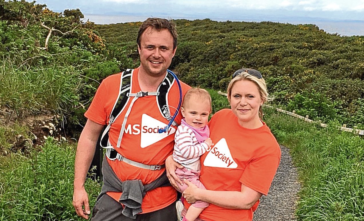 Husband Archie walked 100 miles to raise awareness of Joanna’s condition, while baby Sophia is a bundle of joy.