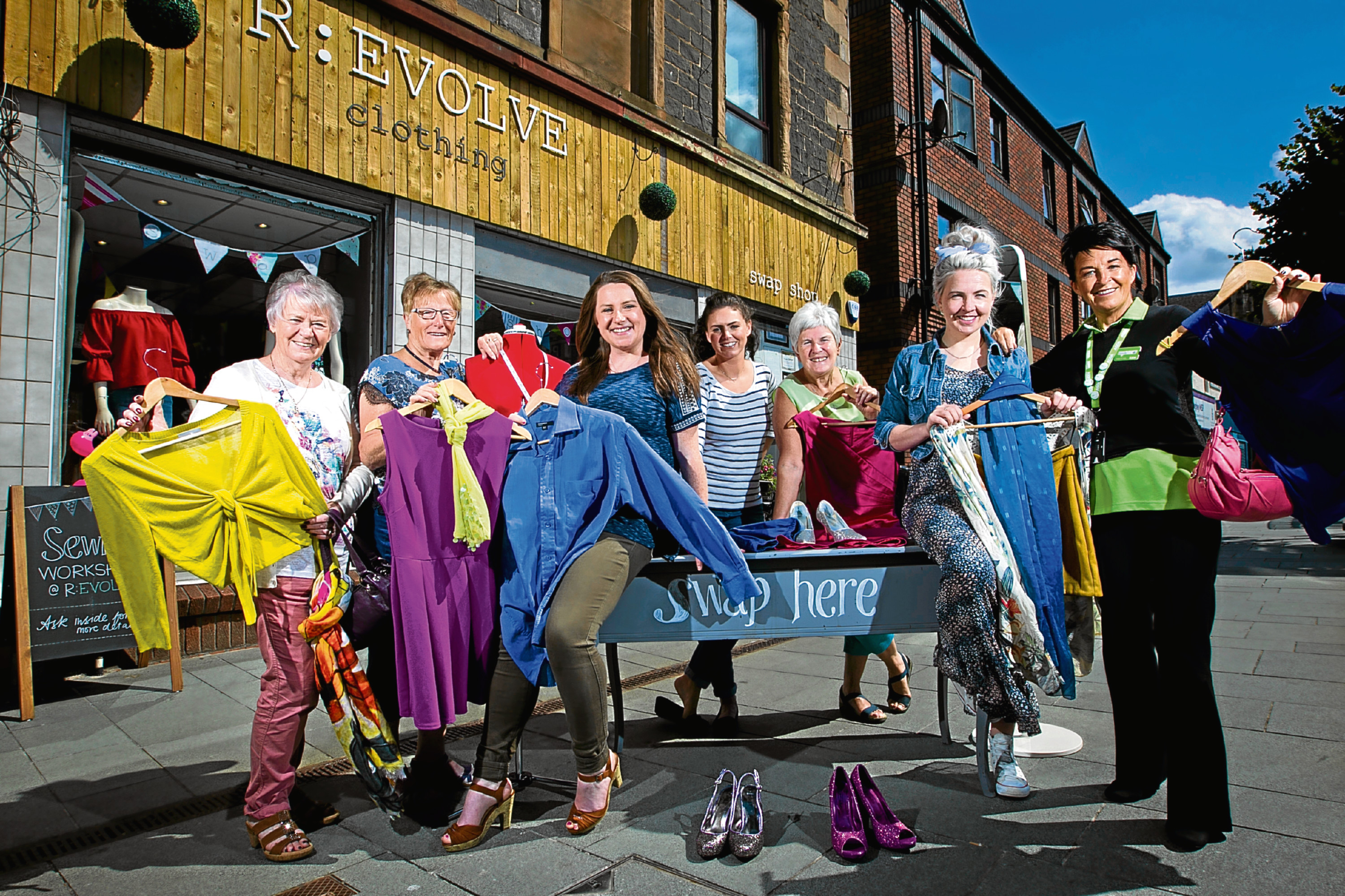 Staff and volunteers at R:Evolve, Rutherglen (Andrew Cawley / DC Thomson)