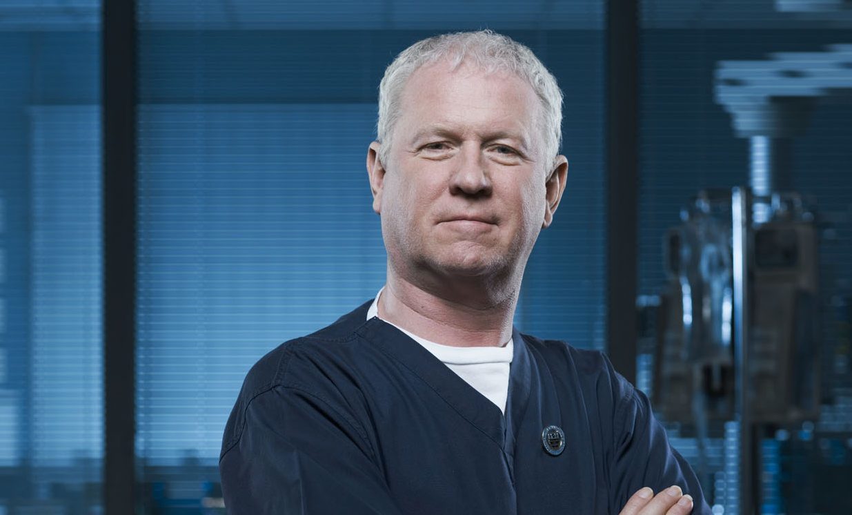 Derek Thompson as Casualty's Charlie Fairhead (Adrian Weinbrecht / BBC)