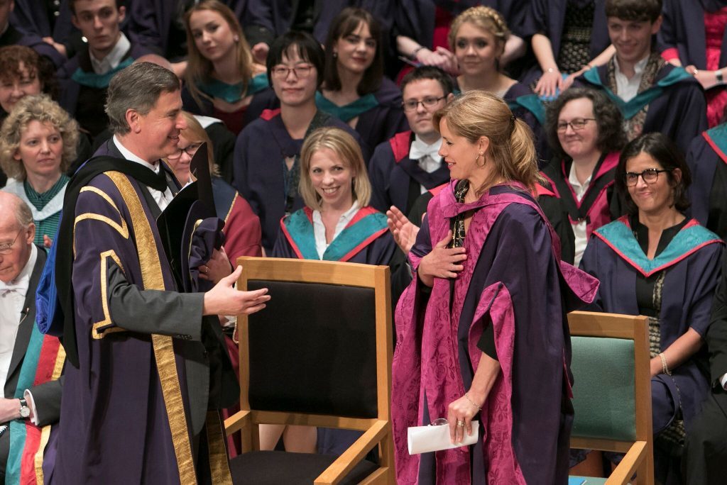 Darcey Bussell picks up her degree (Royal Conservatoire of Scotland)