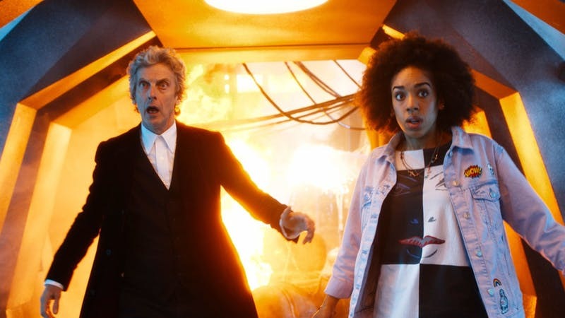 Peter Capaldi and Pearl Mackie in Doctor Who (BBC/PA)
