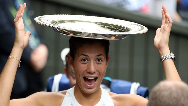 Garbine Muguruza won the women's title yesterday (PA)