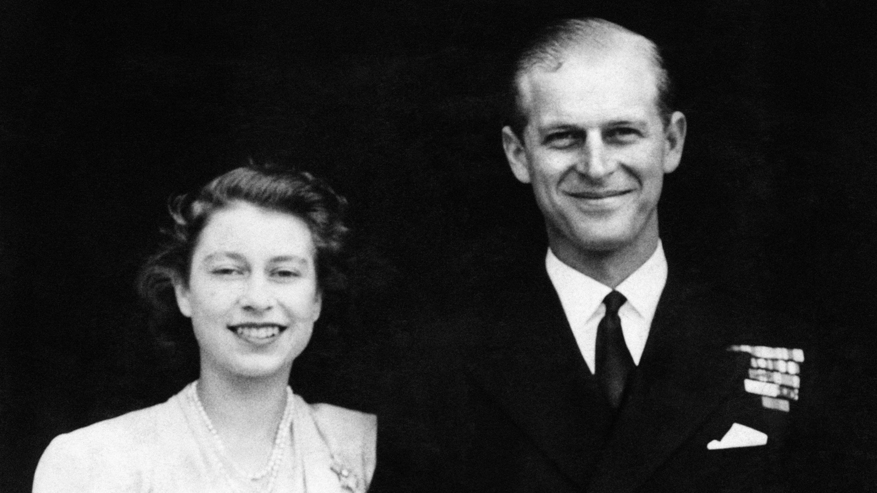 The Queen and Prince Philip on their engagement day (PA)